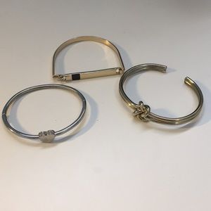Lot (3) Banana Republic bracelets bangles gold